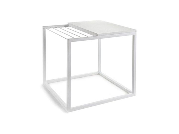 Stolik z gazetnikiem Serax Hang It 47 cm, biały
