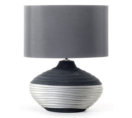 Nowoczesna lampka nocna - lampa stojąca - szara - LIMA