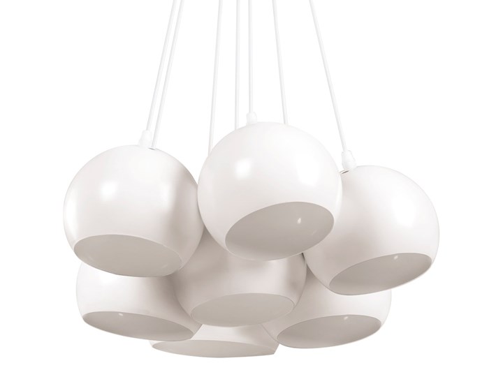 Lampa sufitowa wisząca - żyrandol biały - oświetlenie - OLZA