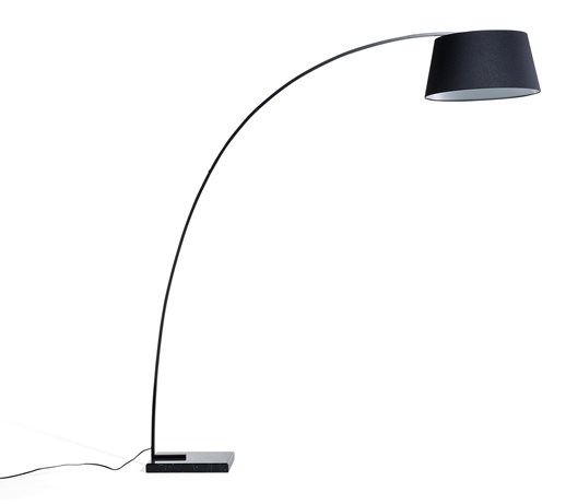 Lampa stojąca - podłogowa - kolor czarny - oświetlenie - BENUE
