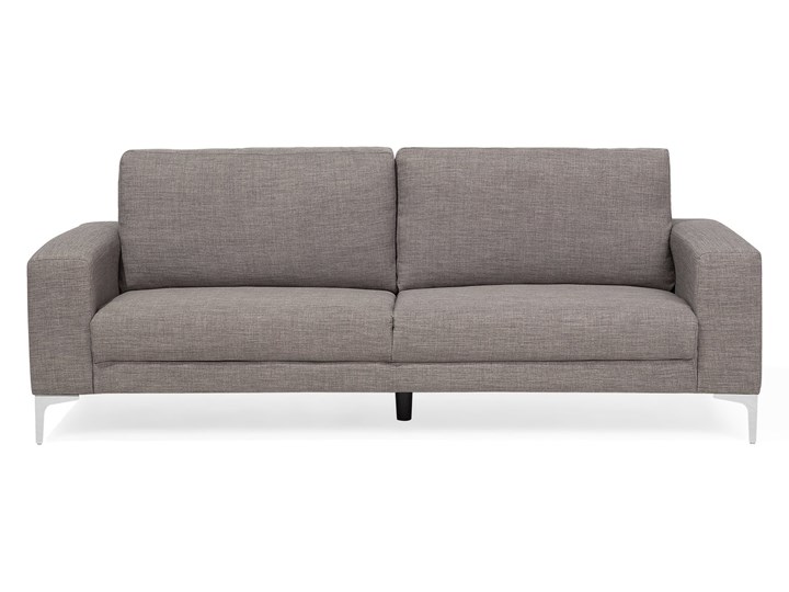 Sofa dwuosobowa tapicerowana jasnoszara OREBRO