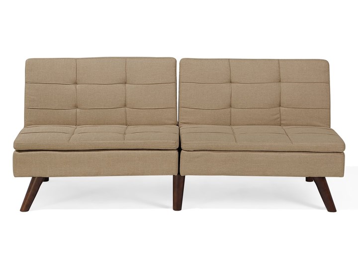 Rozkładana sofa tapicerowana jasnobrązowa RONNE