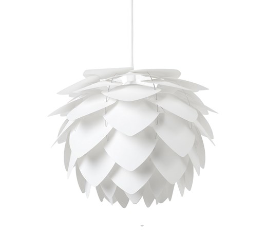 Lampa sufitowa z oprawą - biała - ANDELLE mini