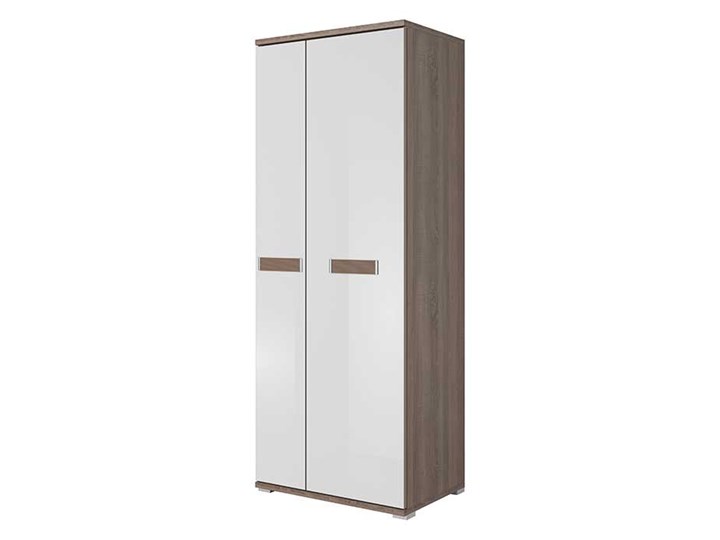 Szafa 2D BUENO 02 Dąb sonoma trufla + biały połysk