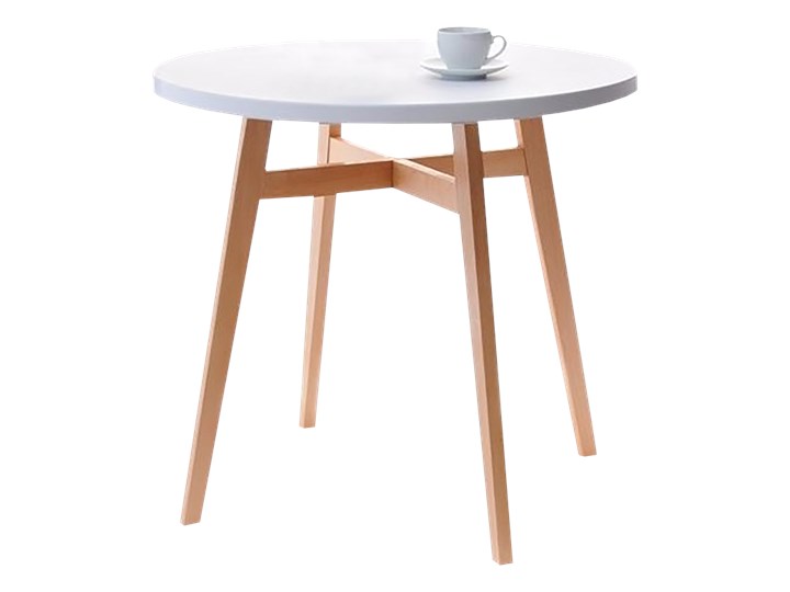 Stół Cross średnica 80 cm drewniany z okrągłym blatem