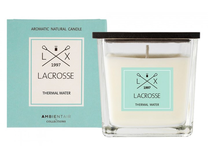 Świeca zapachowa Thermal Water 8x8cm Lacrosse niebieska kod: ZVV045TWLC