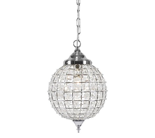 Szklana lampa wisząca Isabelle 25cm kryształ