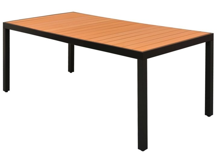 Stół ogrodowy Gabriella 185 cm brązowy aluminium