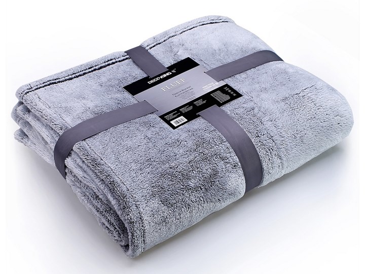 DecoKing Koc Fluff szary, 150 x 200 cm