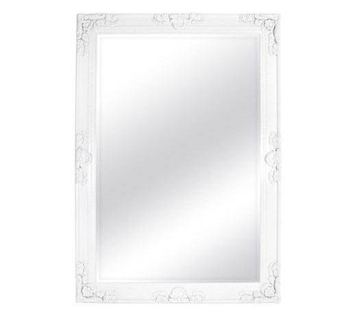 LUSTRO CONCORDIA białe błyszczące prostokąt 161X221