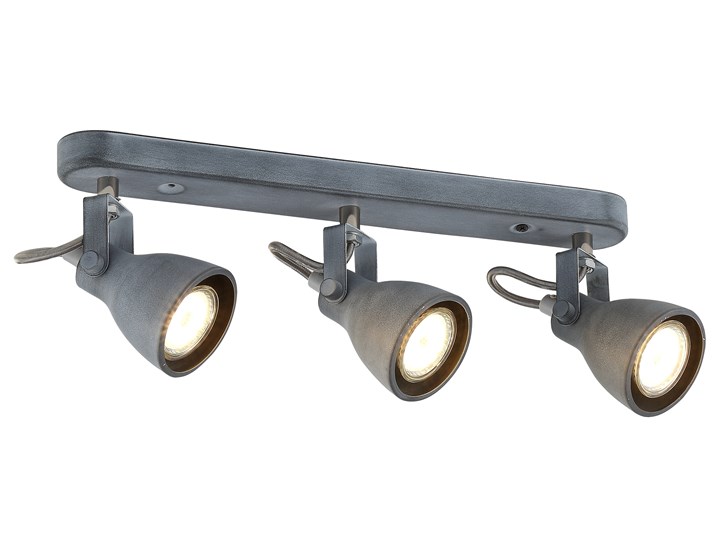 ASH LAMPA SUFITOWA LISTWA 3X40W GU10 SZARY MAT