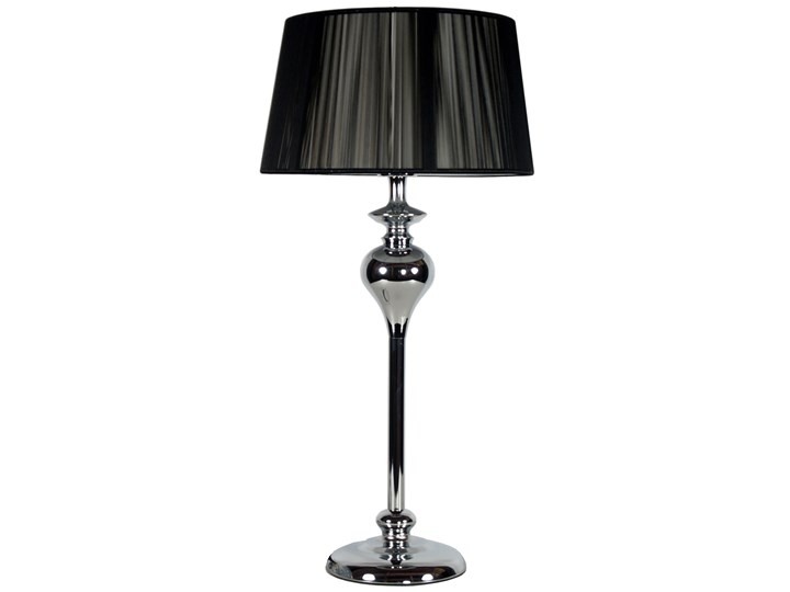 Elegancka Czarna Lampa Stołowa Abażur Eny