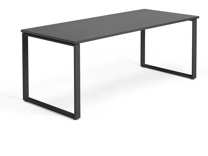 Biurko Modulus, rama O, 1800x800 mm, czarny, czarny