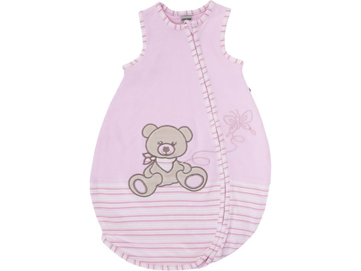 JACKY Śpiworek do spania z wypełnieniem i odpinanymi rękawami Elephant rozm. 74/80 – szary, Unisex