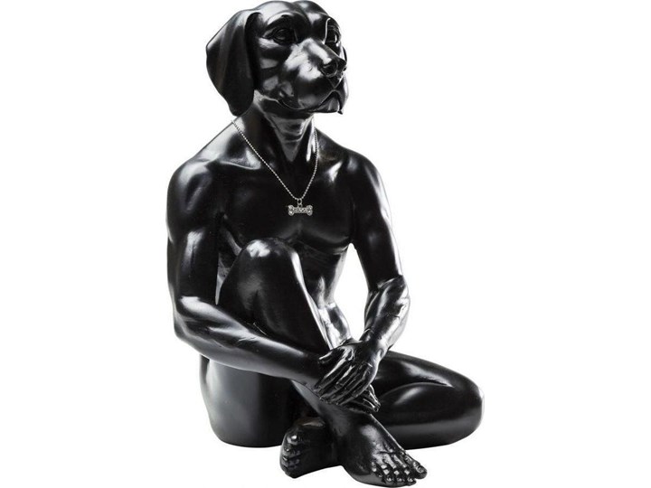 Figurka dekoracyjna Gangster Dog 24x33 cm czarna
