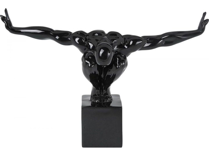 Figurka dekoracyjna Athlet 43x29 cm czarna