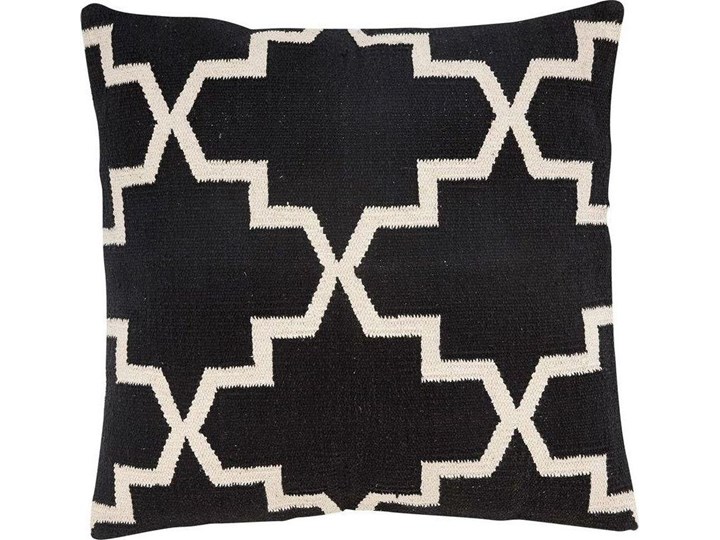 Poduszka dekoracyjna Woven 60x60 cm czarno-biała