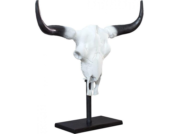 Ozdobna czaszka El Toro 50cm biało-czarna