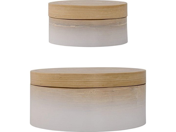 Zestaw pudełek Cotton 6x12 cm białe (2-Set)