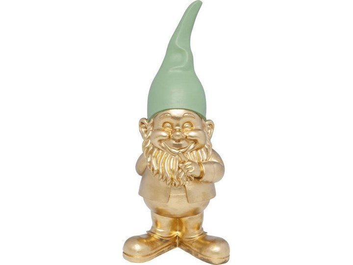 Figurka dekoracyjna Zwerg Standing 19x46 cm zielona