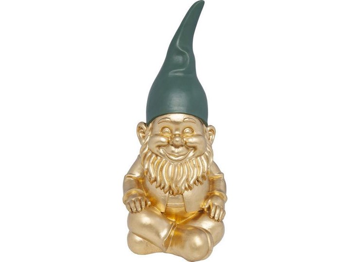 Figurka dekoracyjna Zwerg Sitting 20x42 cm złota