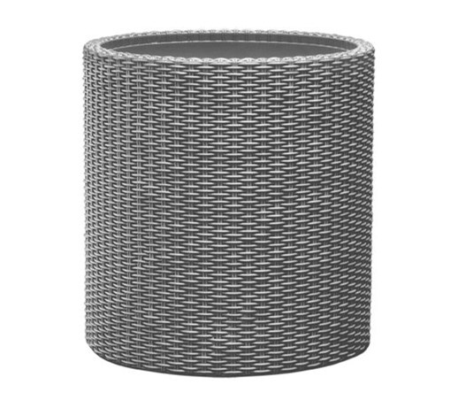 Doniczka KETER Cylinder Planter Srebrno-szary
