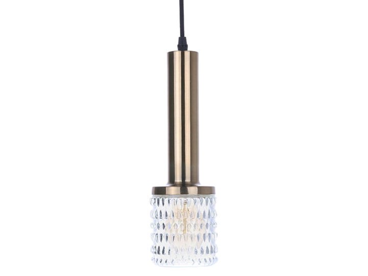 Lampa wisząca mosiądz szkło ~ HK Living