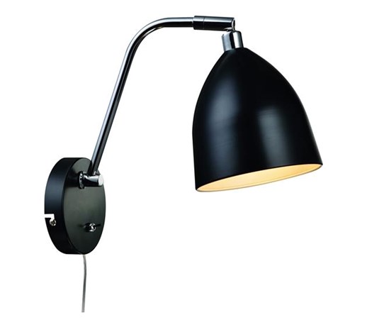 Industrialna LAMPA ścienna FREDRIKSHAMN 105027 Markslojd ruchoma OPRAWA metalowa kinkiet klosz czarny