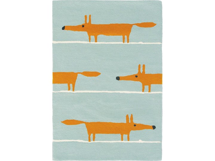 Dywan Mr Fox 120x180 cm jasnoniebieski