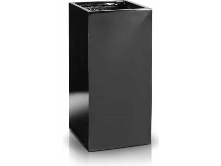 Donica Wysoki Prostokąt Nero Fiber-Glass - Ø-23cm h-50cm