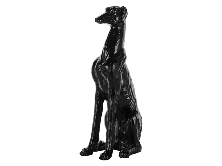 Figurka dekoracyjna błyszcząca czerń 80 cm GREYHOUND