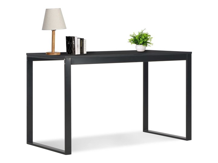 vidaXL Biurko komputerowe, czarne, 120 x 60 x 73 cm