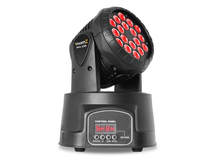Beamz MHL Moving Head Wash ruchoma głowa 18x3W RGB DMX czarna