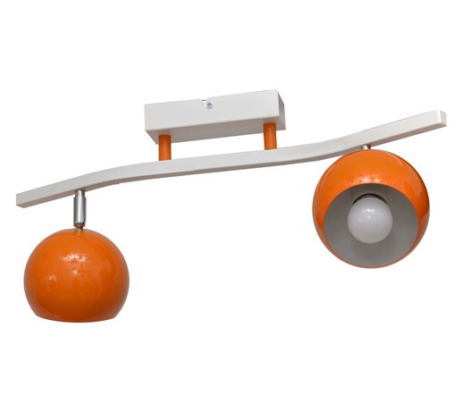 Pomarańczowa lampa sufitowa MORRIS W-7020/2 ORG