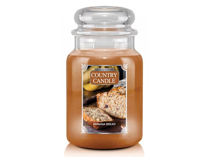 Country Candle - Banana Bread - Duży słoik (680g) 2 knoty