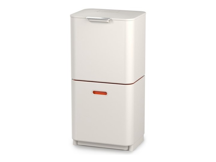 Kosz do segregowania śmieci Totem Max 60l biało-pomarańczowy