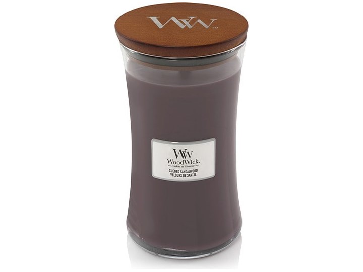 Świeca Core WoodWick Suede & Sandalwood duża