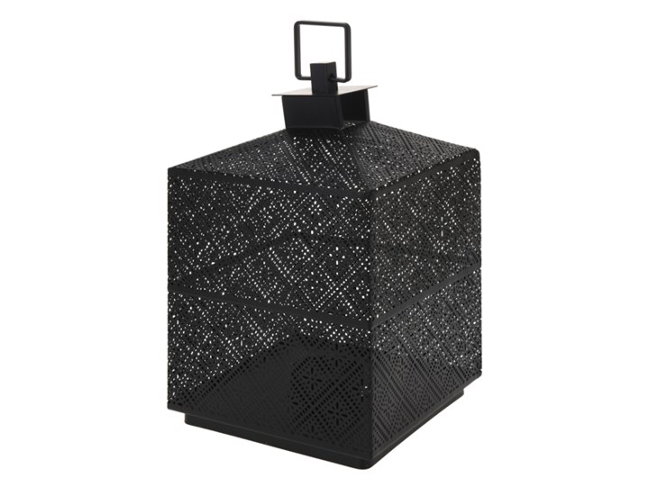 Latarenka metalowa 21 cm czarna