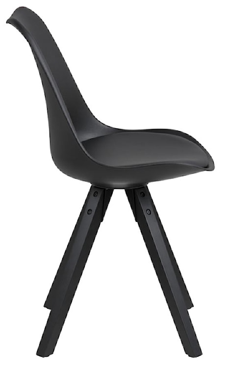 Krzesło z tworzywa Djum czarny  - zdjęcie 3