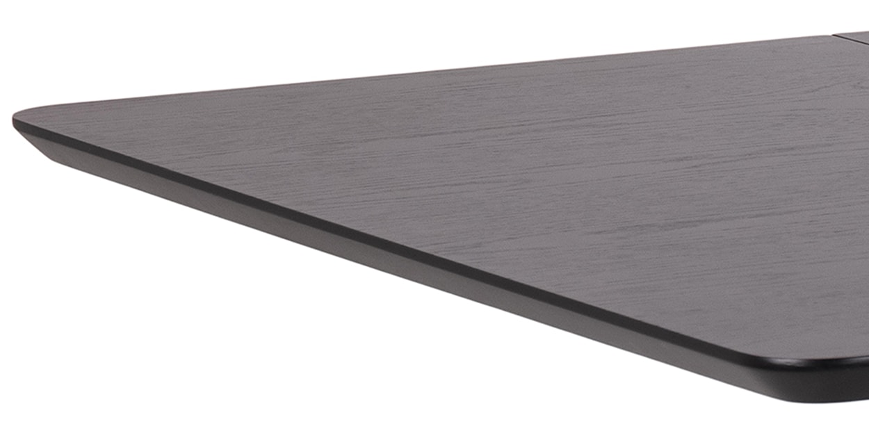 Stół do jadalni rozkładany Gemirro 80-120x80 cm dąb czarny fornir  - zdjęcie 9