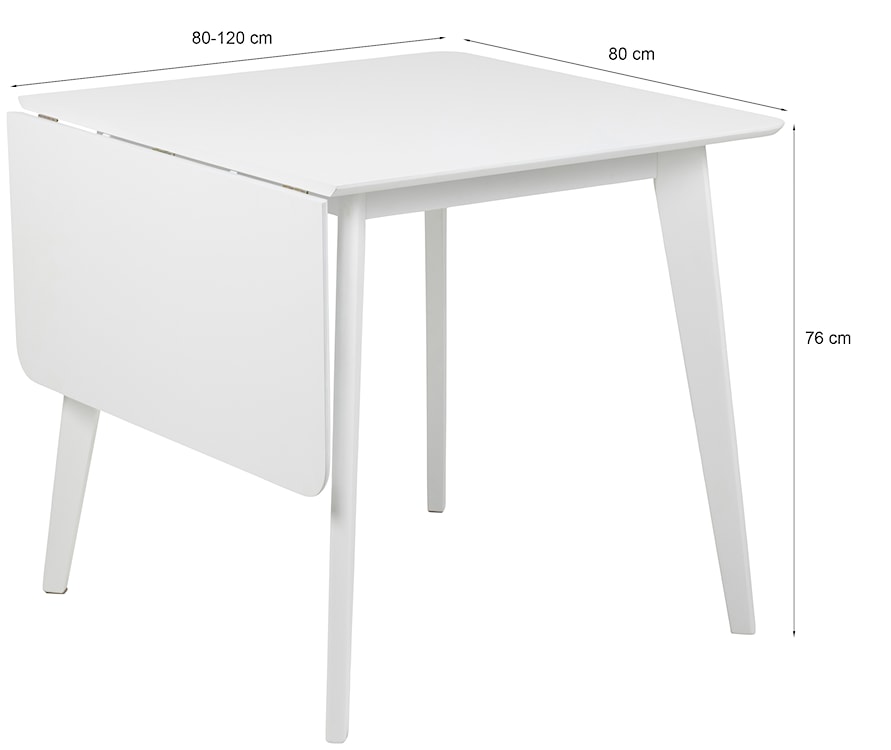 Stół do jadalni rozkładany Gemirro 80-120x80 cm dąb czarny fornir  - zdjęcie 12