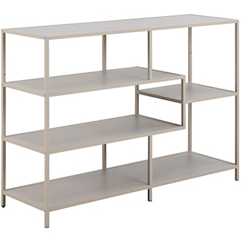 Regał Seaford 114 cm niski beżowy