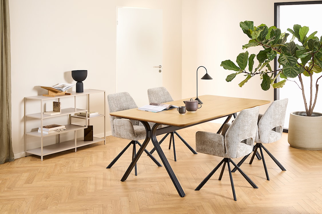 Regał Seaford 114 cm niski beżowy  - zdjęcie 3