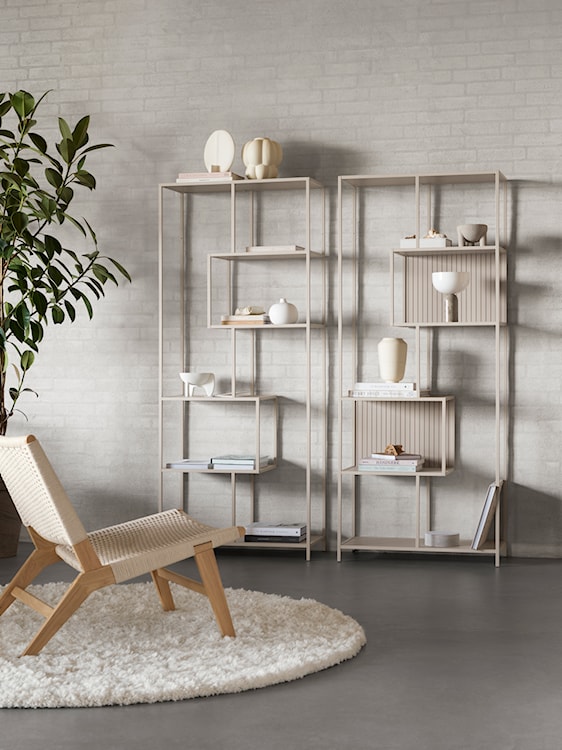 Regał Seaford 77 cm beżowy  - zdjęcie 2