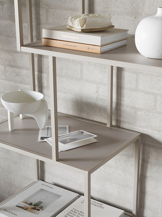 Regał Seaford 77 cm beżowy  - zdjęcie 3