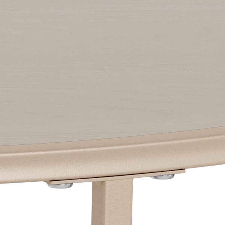 Stolik kawowy Seaford średnica 80 cm beżowy  - zdjęcie 5