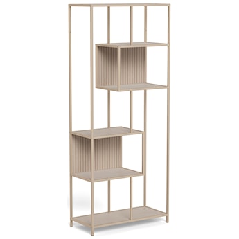 Regał Seaford 77 cm beżowy lamele