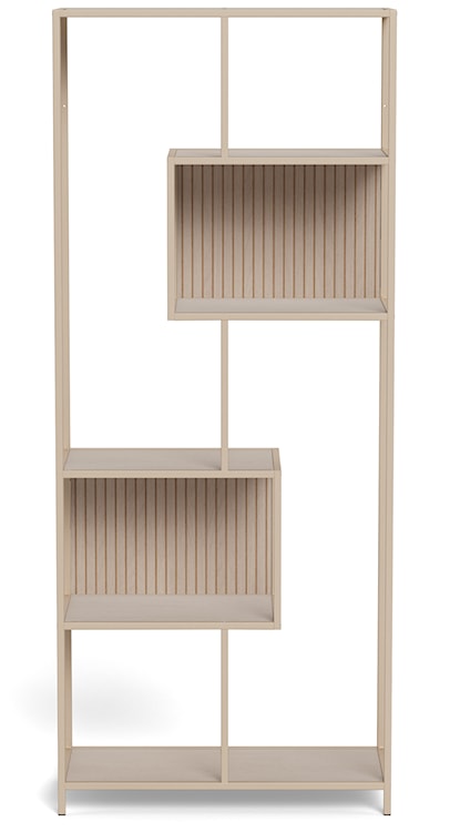 Regał Seaford 77 cm beżowy lamele  - zdjęcie 7