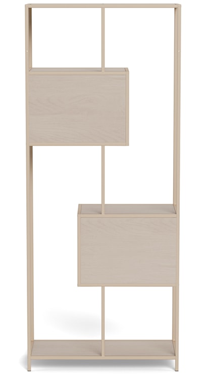 Regał Seaford 77 cm beżowy lamele  - zdjęcie 8