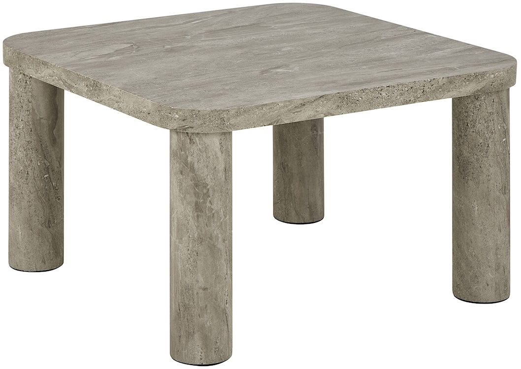 Stolik kawowy Sorisel 60x60 cm szary marmur 